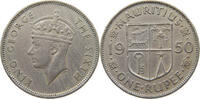 MAURITIUS RUPEE George VI. (1936-1952) -