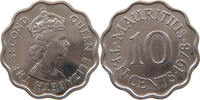 MAURITIUS 10 CENTS Elizabeth II. (1952-) -