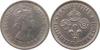 MAURITIUS 1/4 RUPEE Elizabeth II. (1952-) -