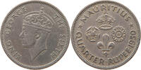 MAURITIUS 1/4 RUPEE George VI. (1936-1952) -