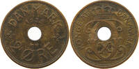 DENMARK 2 ÖRE Christian X. (1912-1947) -