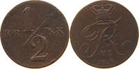 DENMARK 1/2 SKILLING Frederik VI. 1808-1839. -