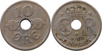 DENMARK 10 ÖRE Christian X. (1912-1947) -
