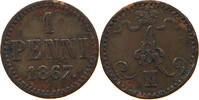FINLAND PENNI Alexander II. 1855-1881 -