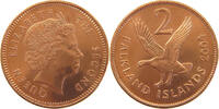 FALKLAND ISLANDS 2 PENCE Elizabeth II. (1952-2022) -