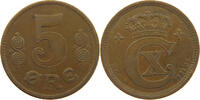 DENMARK 5 ÖRE Christian X. (1912-1947) -