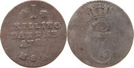 DENMARK SKILLING Christian VII. (1766-1808) -