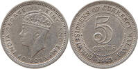 MALAYA 5 CENTS George VI. (1936-1952) -