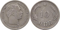 DENMARK 10 ÖRE Christian IX. (1863-1906) -