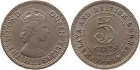 MALAYA BRITISH BORNEO 5 CENTS Elizabeth II. (1952-2022) -