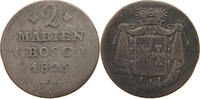 Waldeck 2 Mariengroschen Georg Heinrich 1813-1845 -