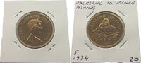 10 PENCE 1974 FALKLAND ISLANDS Elizabeth II. (1952-2022) PROOF