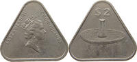 COOK ISLANDS 2 DOLLARS Elizabeth II. (1952-2022) -