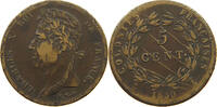 FRENCH COLONIES 5 CENTIMES Charles X. (1824-1830) -