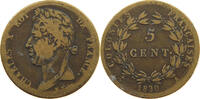 FRENCH COLONIES 5 CENTIMES Charles X. (1824-1830) -