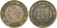 JAMAICA 1/2 PENNY Victoria 1837-1901 -
