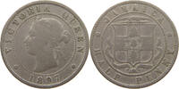 JAMAICA 1/2 PENNY Victoria 1837-1901 -