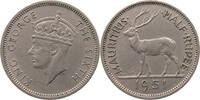 MAURITIUS 1/2 RUPEE George VI. (1936-1952) -