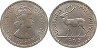 MAURITIUS 1/2 RUPEE Elizabeth II. (1952-2022) -