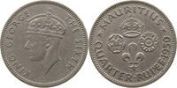 MAURITIUS 1/4 RUPEE George VI. (1936-1952) -
