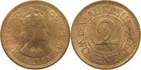 MAURITIUS 2 CENTS Elizabeth II. (1952-2022) -