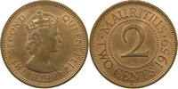 MAURITIUS 2 CENTS Elizabeth II. (1952-2022) -