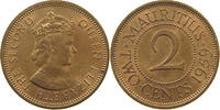 MAURITIUS 2 CENTS Elizabeth II. (1952-2022) -