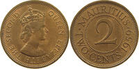 MAURITIUS 2 CENTS Elizabeth II. (1952-2022) -