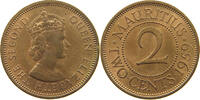 MAURITIUS 2 CENTS Elizabeth II. (1952-2022) -