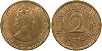MAURITIUS 2 CENTS Elizabeth II. (1952-2022) -
