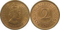 MAURITIUS 2 CENTS Elizabeth II. (1952-2022) -