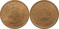 MAURITIUS 2 CENTS Elizabeth II. (1952-2022) -