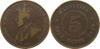 MAURITIUS 5 CENTS George V. (1910-1936) -
