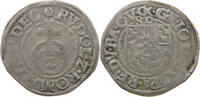 Pfalz 1/2 batzen 1580 Georg Johann, 1544-1592. Doppelschlag s-ss