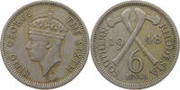 RHODESIA 6 PENCE George VI. (1936-1952) -