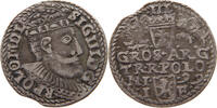 POLAND 3 GROSCHEN TROJAK Sigismund III. 1587-1632. Olkusz -
