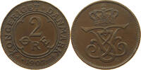 DENMARK 2 ÖRE Frederik VIII. (1906-1912) -