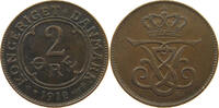 DENMARK 2 ÖRE Frederik VIII. (1906-1912) -