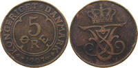 DENMARK 5 ÖRE Frederik VIII. (1906-1912) -