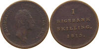 DENMARK RIGSBANKSKILLING Frederik VI. 1808-1839. -