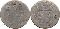 NETHERLANDS HOLLAND 2 STUIVERS 1736 S 21,00 EUR  zzgl. 5,99 EUR Versand