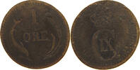 DENMARK ÖRE Christian IX. (1863-1906) MINTING ERROR -