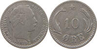 DENMARK 10 ÖRE Christian IX. (1863-1906) -