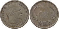 DENMARK 10 ÖRE Christian IX. (1863-1906) -