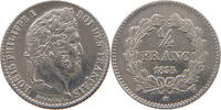 FRANCE 1/4 FRANC LOUIS PHILIPPE I. (1830-1848) -