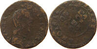 FRANCE ORANGE DENIER William IX (1647-1650) -