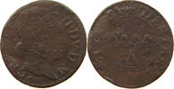 FRANCE CHARLEVILLE DENIER Charles II de Gonzague, 1637 - 1665 -