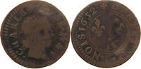 FRANCE CHARLEVILLE DENIER TOURNOIS Charles II de Gonzague, 1637 - 1665 -