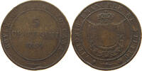 ITALY STATES TUSCANY 5 CENTESIMI Vittorio Emanuele II. -