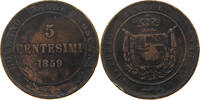 ITALY STATES TUSCANY 5 CENTESIMI Vittorio Emanuele II. -